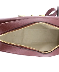 Pre-Owned Gucci Small Horsebit 1955 Flap Pocket Camera Bag Gg Canvas and Leather