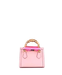 Pre-Owned Gucci Mini Diana Nm Bamboo Handle Tote Leather