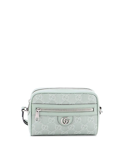 Pre-Owned Gucci Mini Ophidia Shoulder Bag Nm Gg Denim and Leather