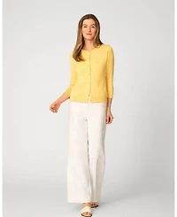 Cable & Gauge Women's Sunflower Stitch Button Cardigan