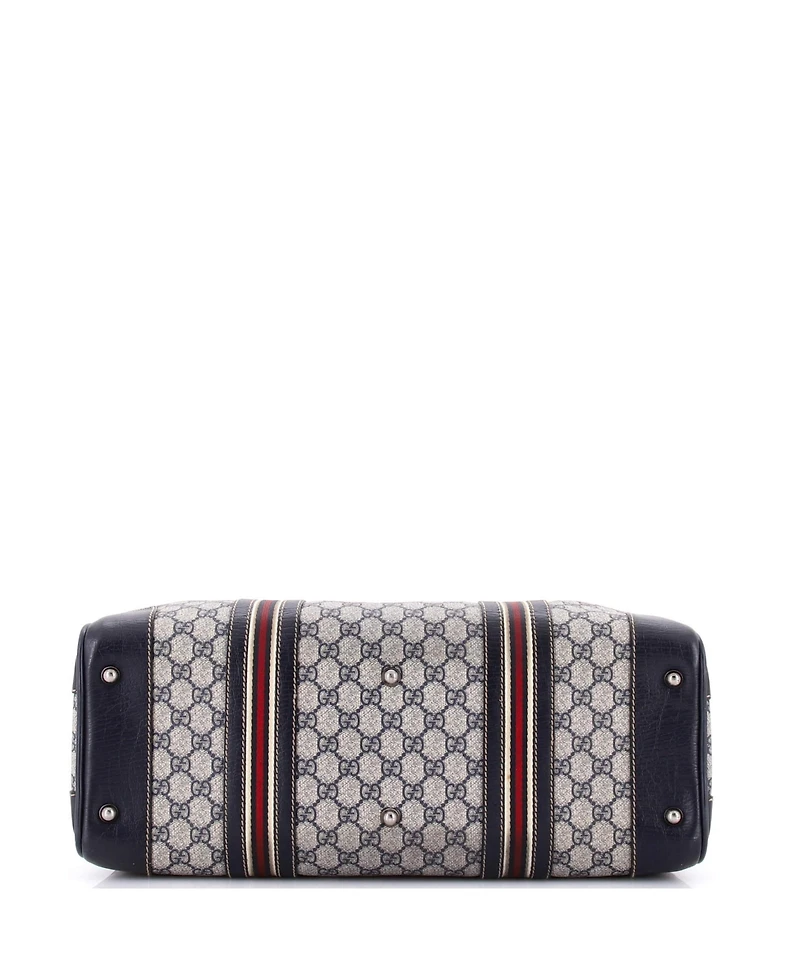 Pre-Owned Gucci Medium Convertible Duffle Bag Gg Coated Canvas