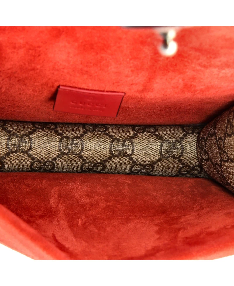 Pre-Owned Gucci Mini Dionysus Bag Gg Coated Canvas