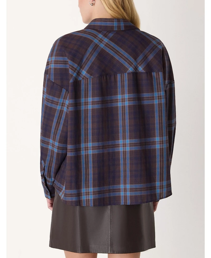 Whistles Women's Checked Brushed Cotton Shirt