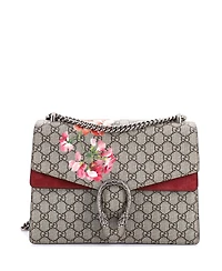 Pre-Owned Gucci Medium Dionysus Bag Blooms Print Gg Coated Canvas
