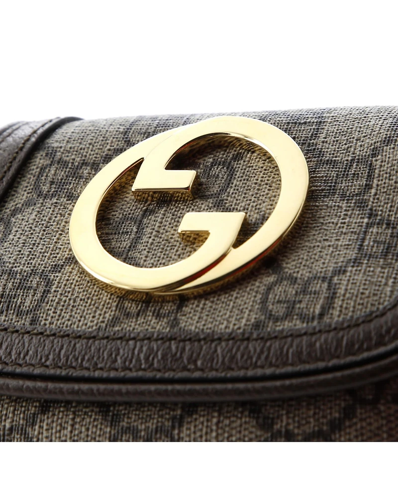 Pre-Owned Gucci Blondie Nm Card Case Wallet with Strap Gg Coated Canvas