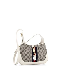 Pre-Owned Gucci Small Jackie 1961 Hobo Gg Coated Canvas