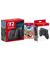 Nintendo Switch 2 Console with Mario Kart World and Pro Controller Bundle