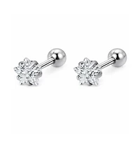 Rebl Jewelry Star Crystal Stud Earrings