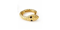 Rebl Jewelry women Snake Hoop Earrings
