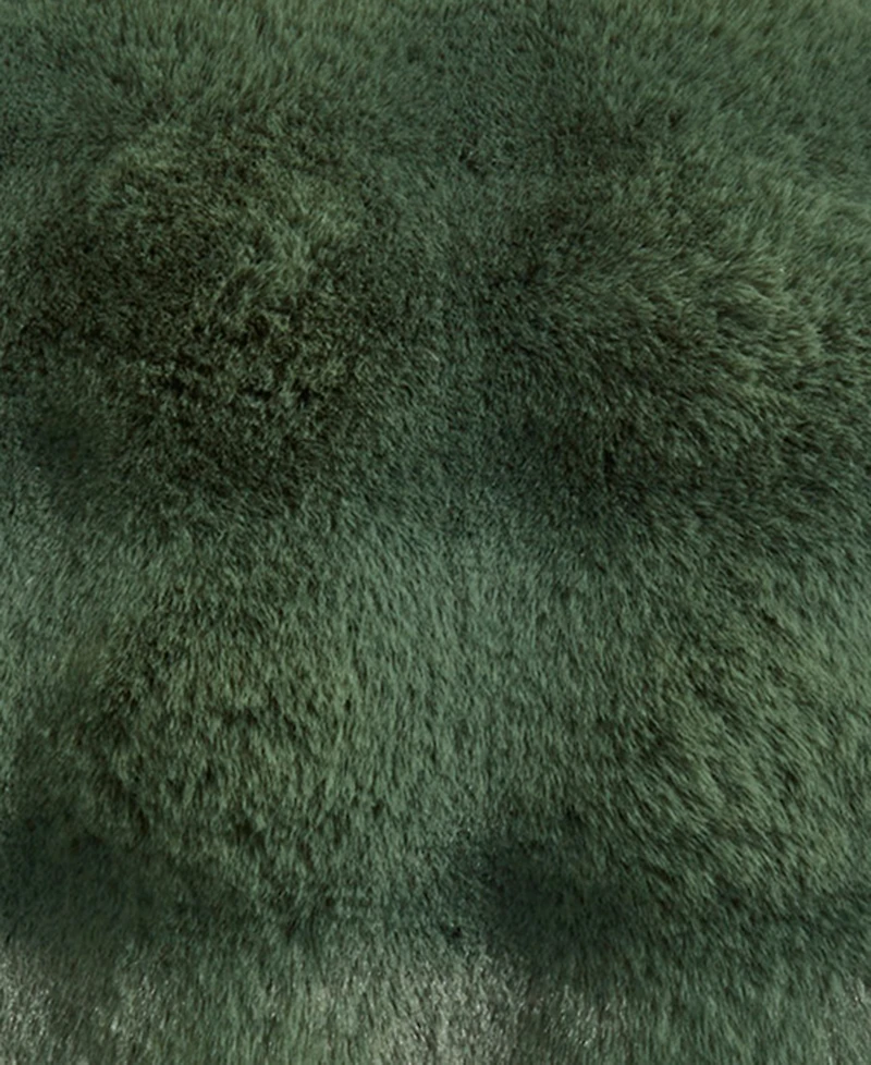 Saro Lifestyle Plush Faux Fur Decorative Pillow