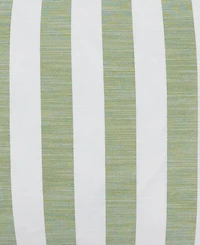 Saro Lifestyle Striped Ruffle Edge Decorative Pillow