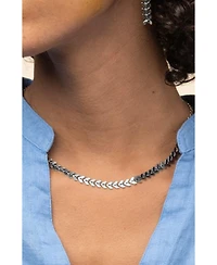 Bearfruit Jewelry Elara Chevron Link Necklace Bold Trendy Statement