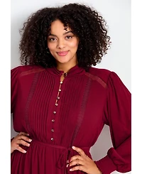 Avenue Women's Plus Jasmine Tiered Maxi Dress