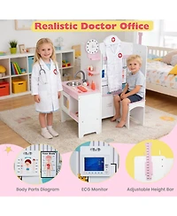Mecale Kids' Adjustable Height Doctor Play Set