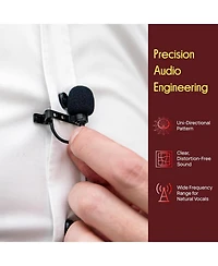 Pyle 8-Channel Wireless Microphone System with Lavalier and Headset Mics (PDWM8442)