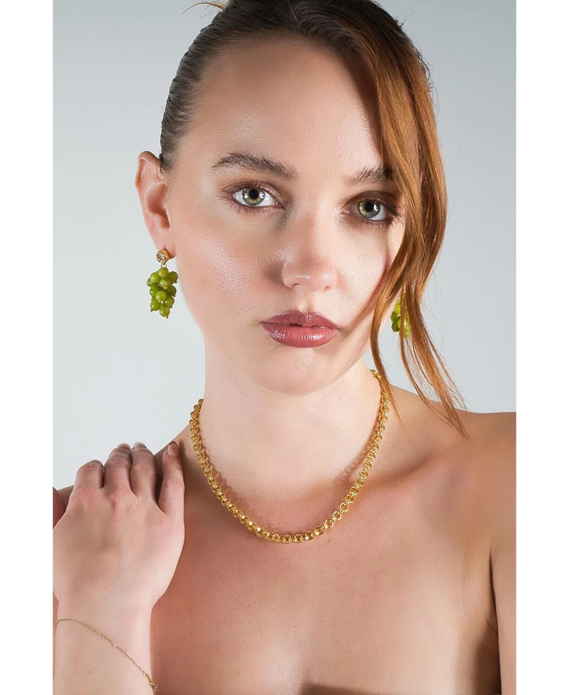 Classicharms Carved Rolo Chain Choker Necklace