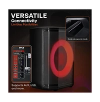 Pyle 8 True Wireless Stereo Speaker System with Led Lights and Tripod Stand (PPHP868STBG)