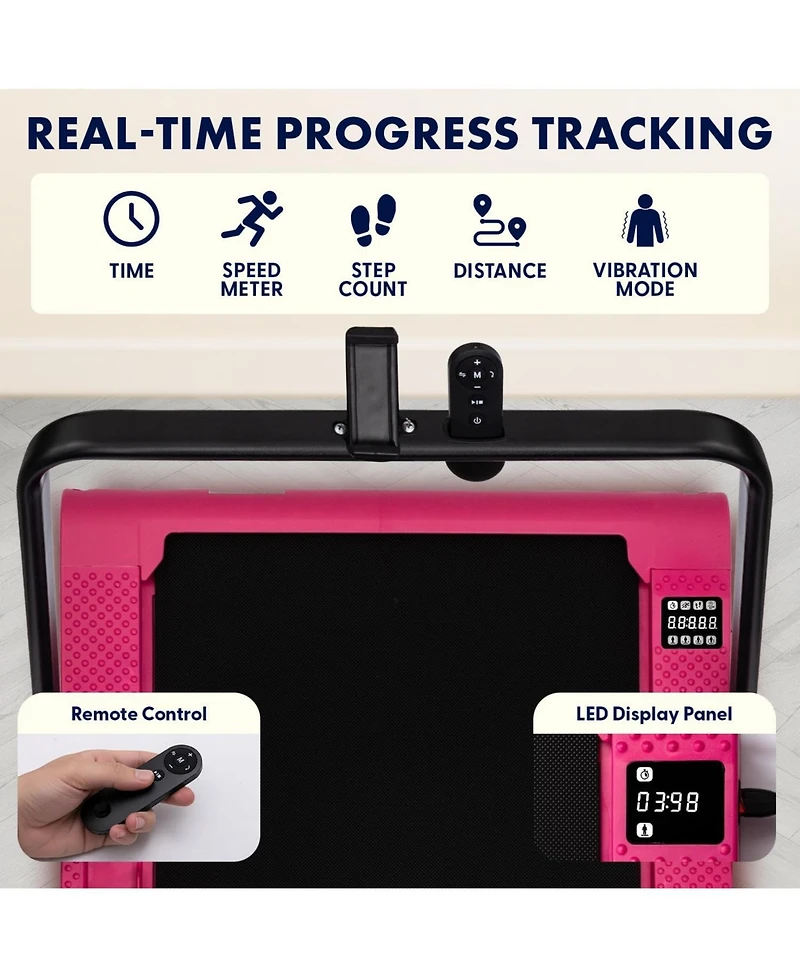 Squatz 2-in-1 Walking Pad Treadmill with Vibration Plates (SQWPVH15PK)