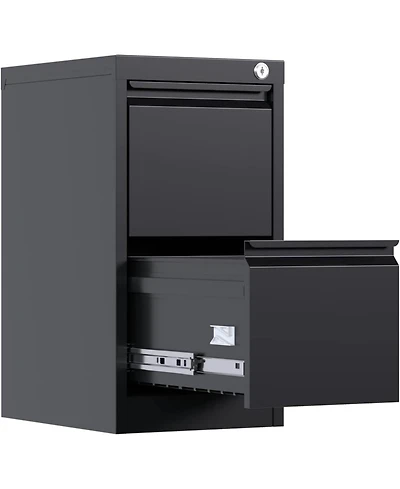 gaomon File Cabinet - 28.7"H Metal Office File Cabinet with Secure Lock - for Letter, Legal, A4 and F4 Documents