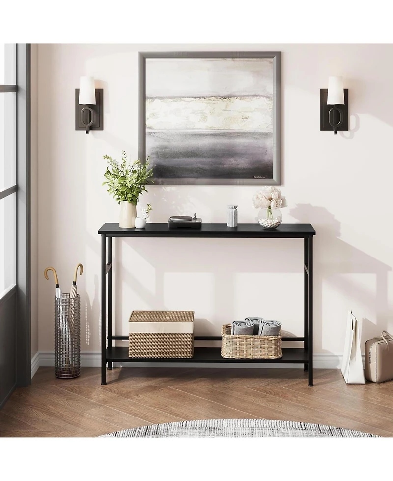 gaomon 39.3" Rustic Storage Console Table
