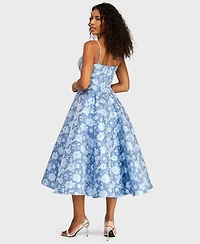 Alex & Sophia Juniors' Jacquard Midi Dress