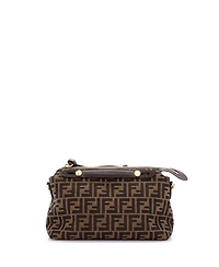 Pre-Owned Fendi Medium By The Way Satchel Zucca Canvas