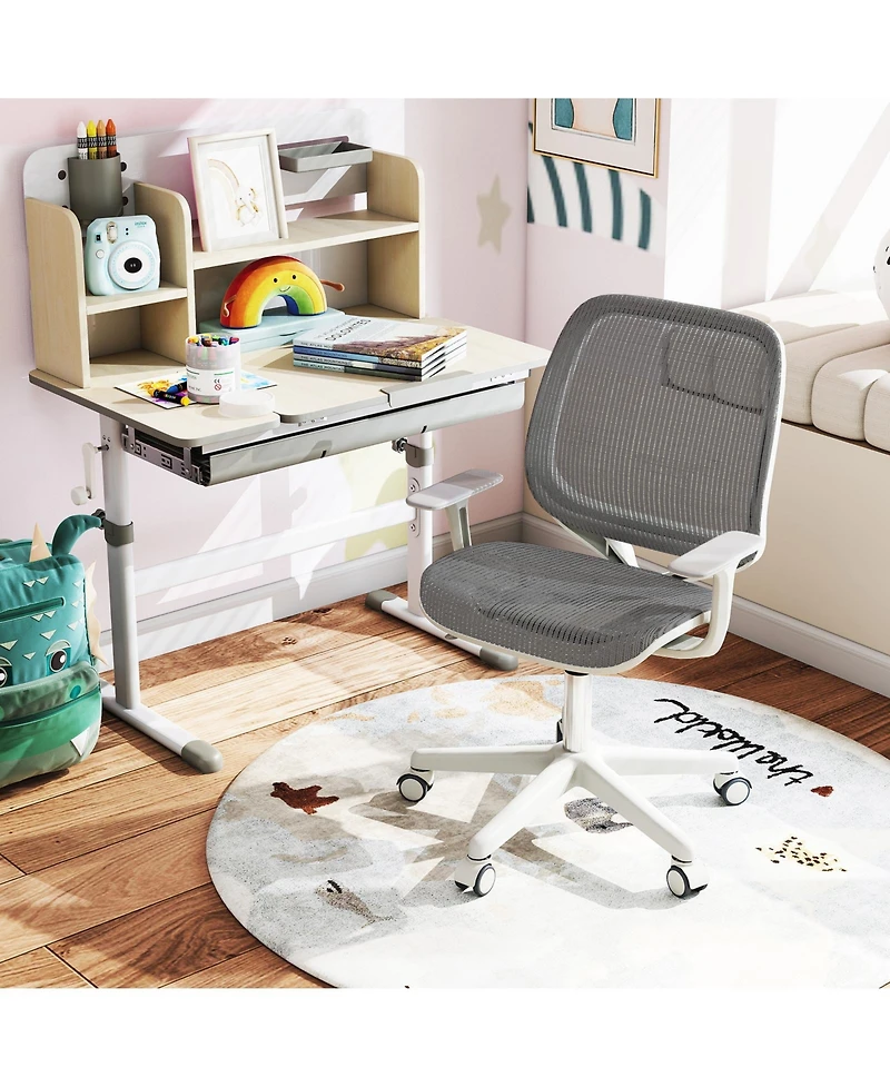 Sugift Swivel Mesh Kids Computer Chair with Adjustable Height