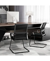 Sugift Office Guest Chair with Lumbar Support for Waiting Areas
