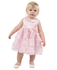 Rare Editions Baby Girls' Floral Soutache Dress