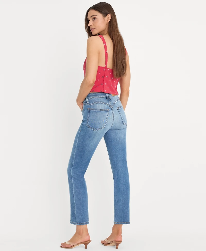 Good American Women's Mid-Rise Ankle-Length Jeans