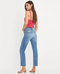 Good American Women's Mid-Rise Ankle-Length Jeans