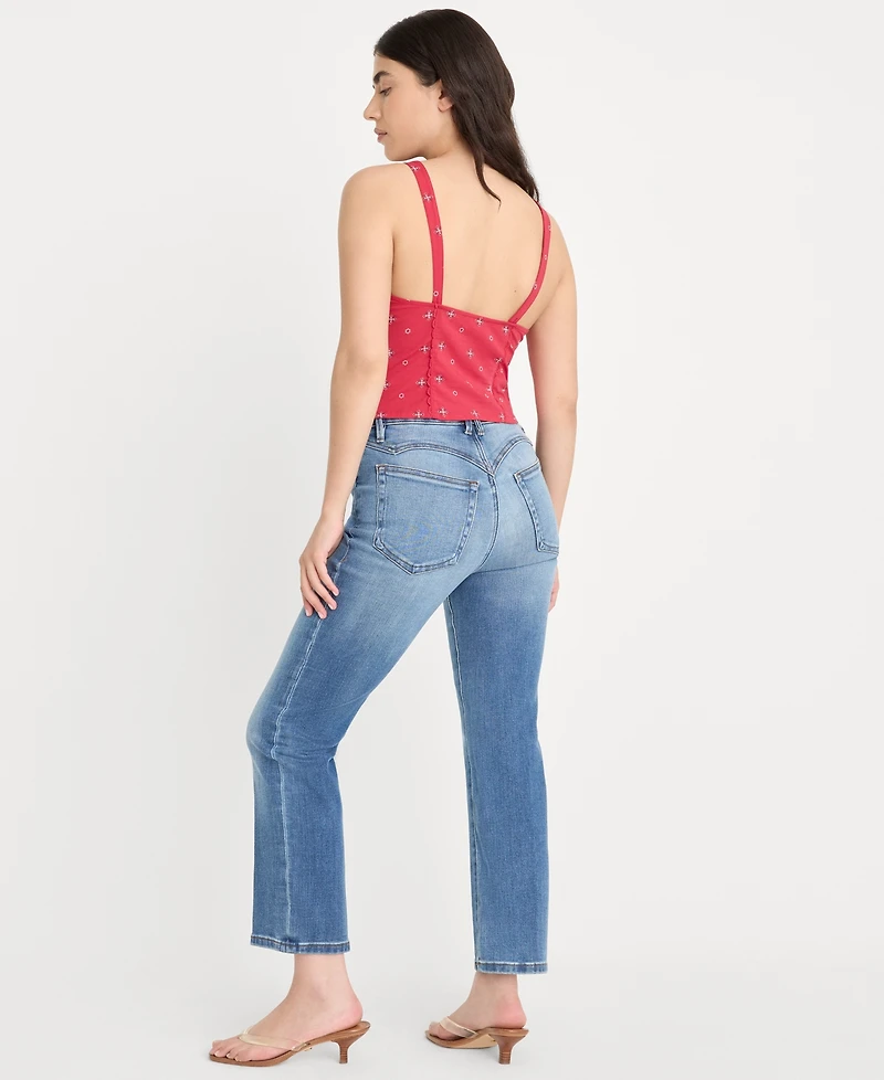 Good American Women's Mid-Rise Ankle-Length Jeans