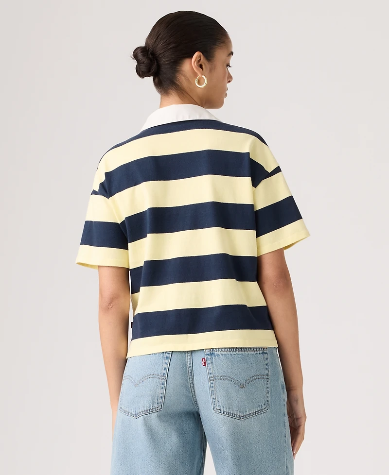 Levi's Women's Short-Sleeve Striped Polo-Shirt