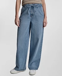 Dkny Jeans Petite High-Rise Wide-Leg