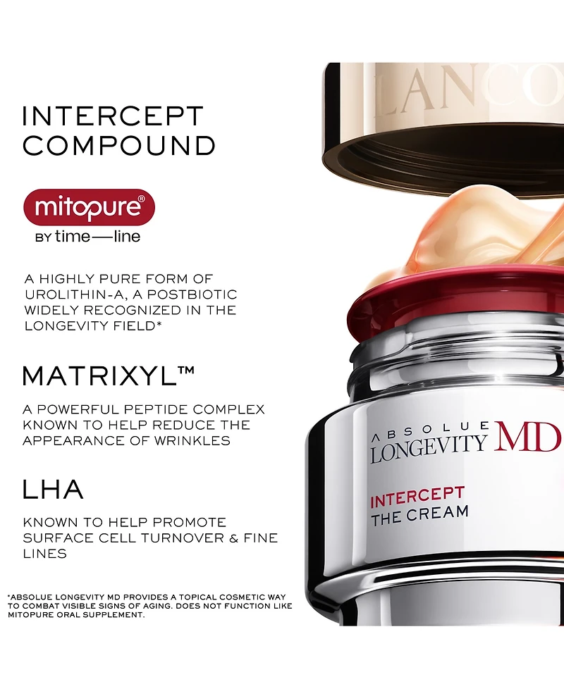 Lancome Absolue Longevity Md Intercept Mid-Age Face Cream, 1.69 oz.