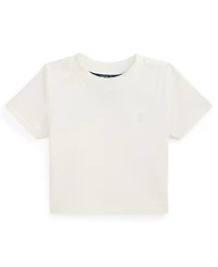 Polo Ralph Lauren Girls' 2T-6X Ribbed Crewneck Boxy T-Shirt