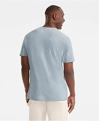 Lands' End Big & Tall Short Sleeve Cotton Linen Tee