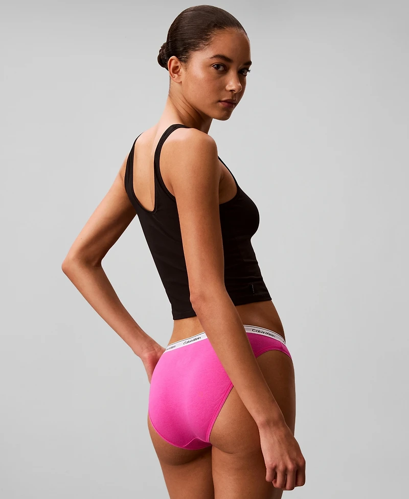 Calvin Klein Women's 5-Pack. Modern Logo Low-Rise Bikini Underwear QD5208