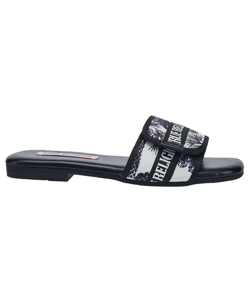 True Religion Women's Missy Logo Adjustable Sandal