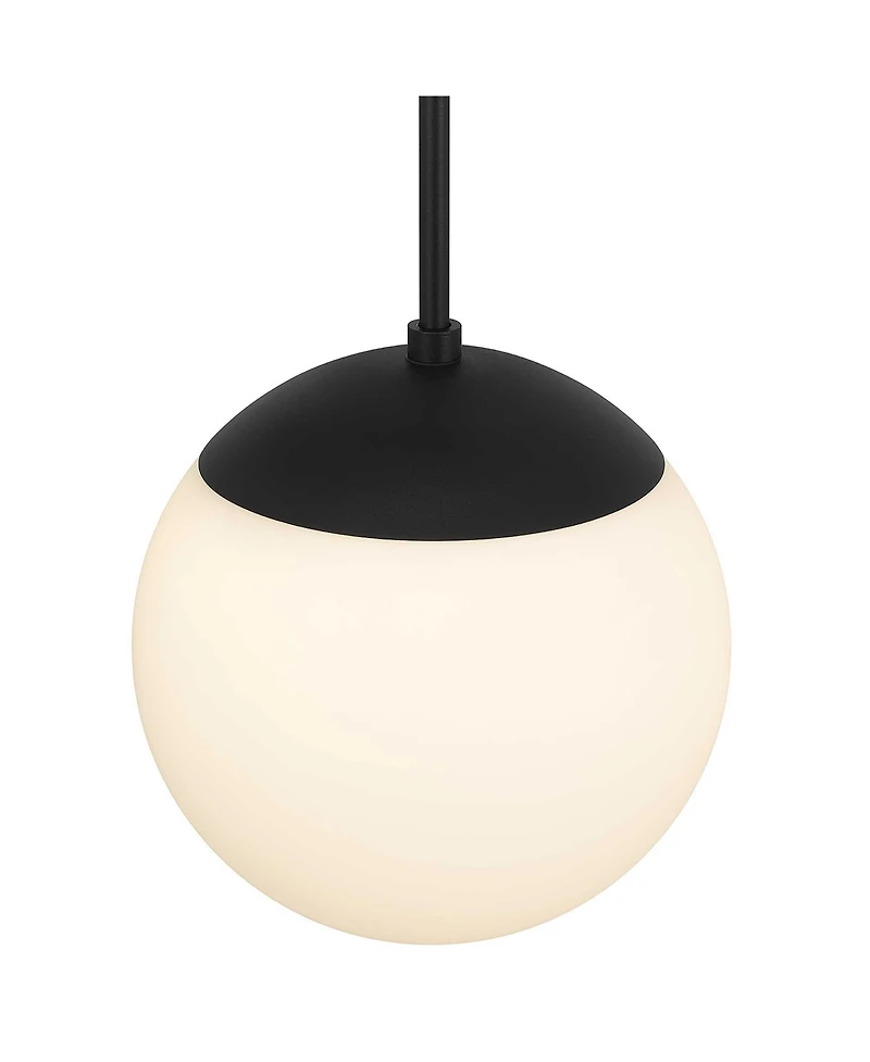 Busdays 10-inch Diameter Etched Glass Globe Integrated Led Pendant