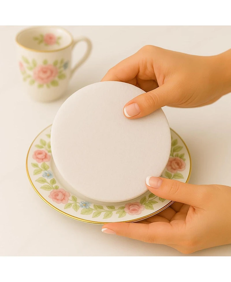 Florida Brands Quilted Microfiber China Organizer Box with Dividers - Protects and Organizes Up to 12 Pieces