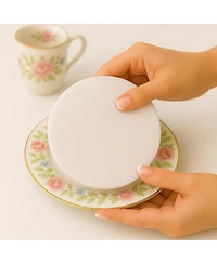 Florida Brands Quilted Microfiber China Organizer Box with Dividers - Protects and Organizes Up to 12 Pieces