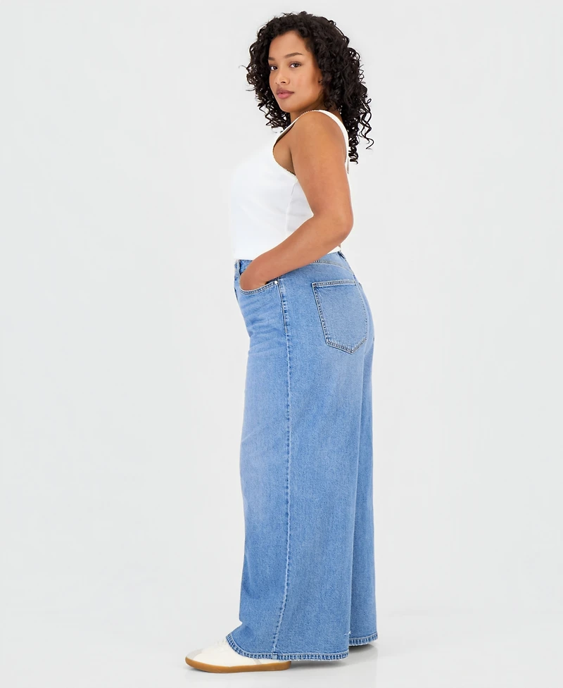 On 34th Trendy Plus Wide-Leg Jeans, Macy's Exclusive