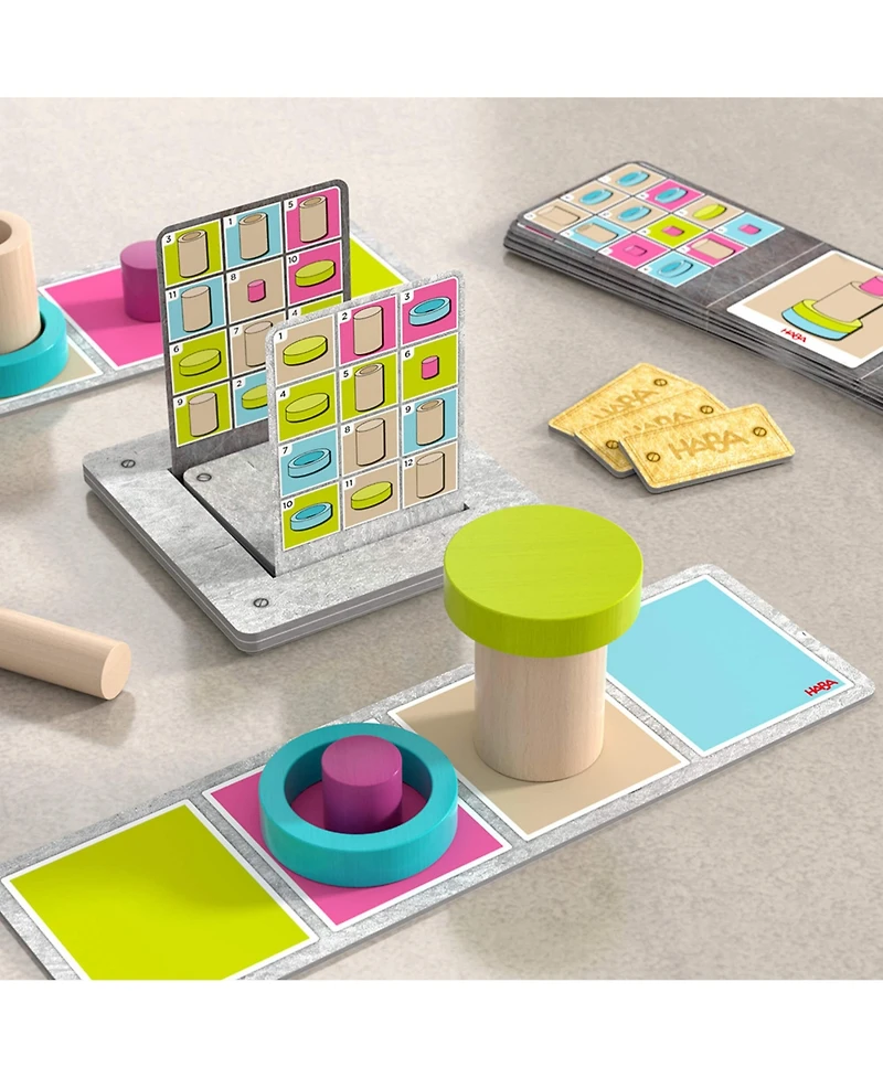 Haba Fast Factory: Exciting Robot-Themed Sequence Board Game, Ideal Family Board Games and Fast-Paced Assembly Robot Board Games for Kids 8-12 and up