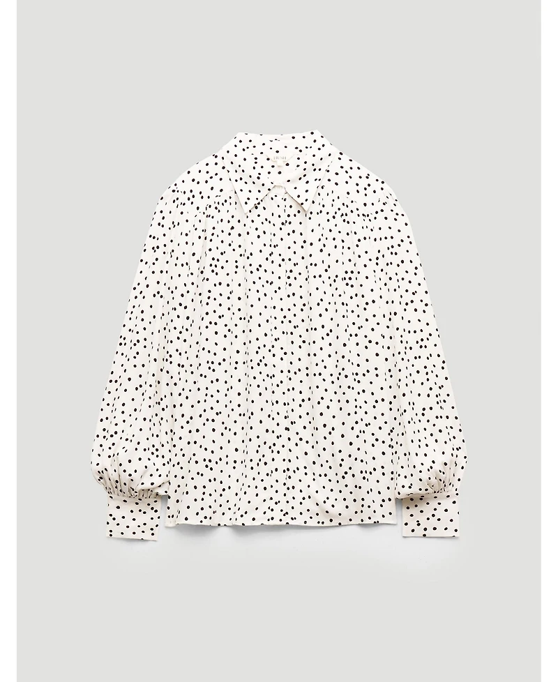 Hush Women's Sigrid Polka Dot Long Sleeve Shirt