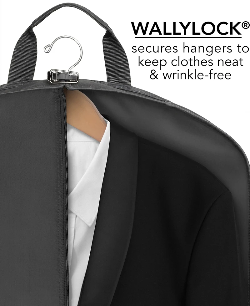 WallyBags 40" Deluxe Groom Embroidered Tux and Suit Travel Garment Bag