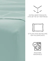 ienjoy Home Style Simplified 4-Pc. Sheet Set, King