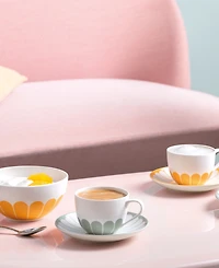 Villeroy & Boch Fleur Sleek 4.5" Espresso Cup Saucer