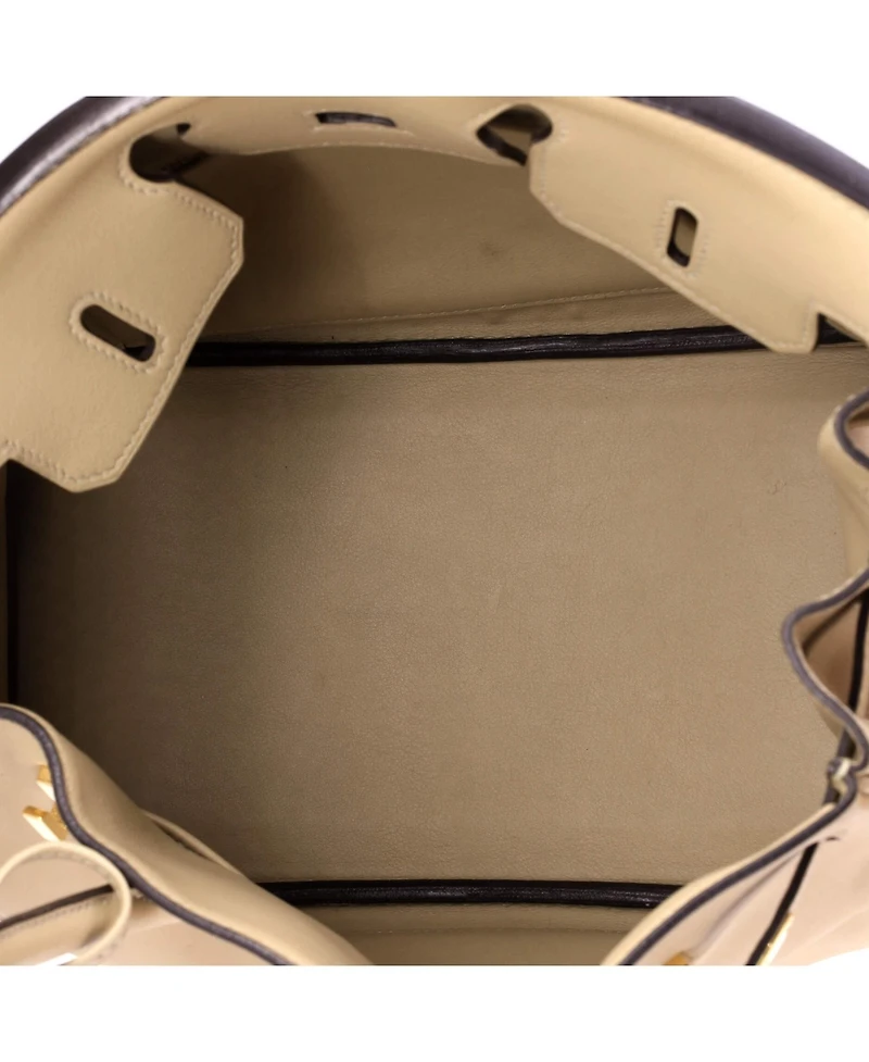 Pre-Owned HERMES Birkin 25 Handbag Light Swift with Gold Hardware