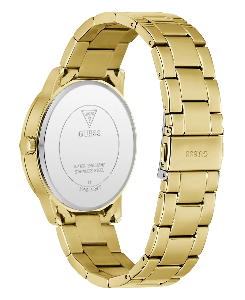 Guess Men's Gold-Tone Analog Watch, 42mm